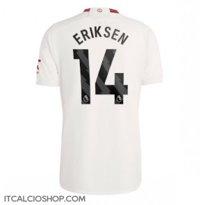Manchester United Christian Eriksen #14 Terza Maglia 2023-24 Manica Corta